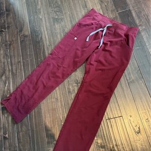 Figs Scrub Pants - burgundy